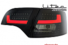  Stopuri LED Audi A4 B7 04-08 negru / fumuriu -