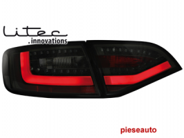 Stopuri LED Audi A4 B8 (8k) Avant negru / fumuriu -