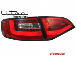 Stopuri LED Audi A4 B8 (8K) Avant rosu / clar -