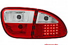 Stopuri LED Seat Leon 99-05  rosu/cristal