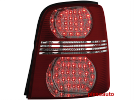 Stopuri LED VW Touran 2003+ rosu/cristal