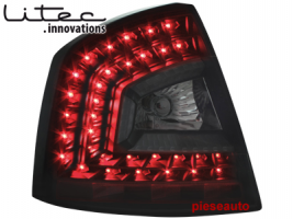 Stopuri LITEC LED Skoda Octavia 1Z Lim. 04-08 negru/fumuriu-