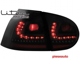 Stopuri LITEC LED VW Golf V 03-09 negru/fumuriu