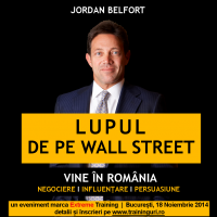 Conferinta anului in Romania Adevaratul Lup de pe Wall Street vine in tara noastra